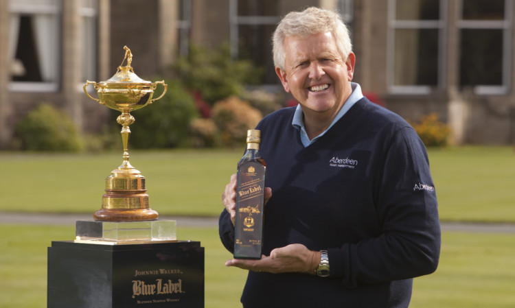 Colin Montgomerie unveiled the limited edition whisky at Gleneagles.