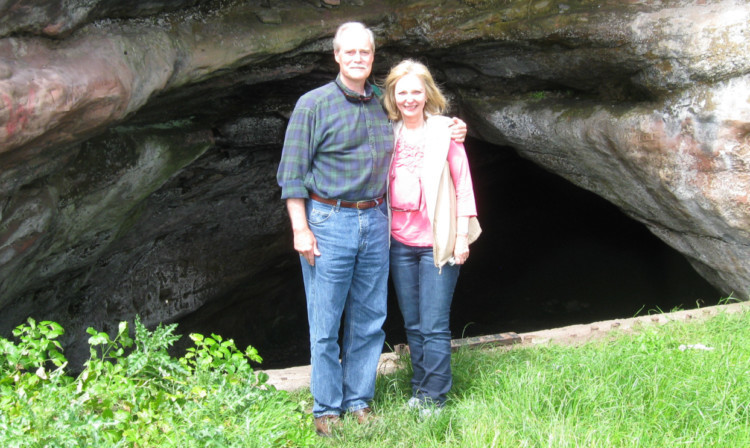 Tim and Alice Ross at Jonathans Cave.