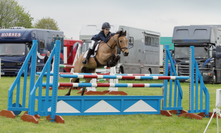 Isabel Lindsay and Bailey at Strathallan