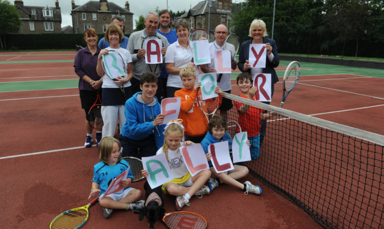 The Perth Tennis Club, where a 'Rally for Bally' event was held.