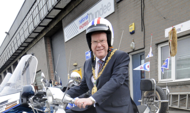 Lord Provost Bob Duncan at the National Express Dundee open day.