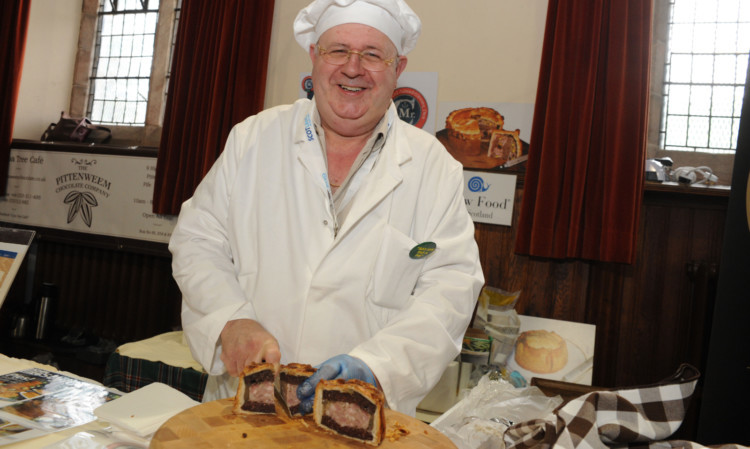 Amazing pies were among the fine fare at Crail Food Festival.