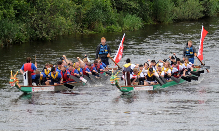 The inaugural Dragon Boat Race event took place at the festival.