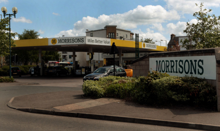 A man was seen exposing himself at the rear of Morrison's petrol station.