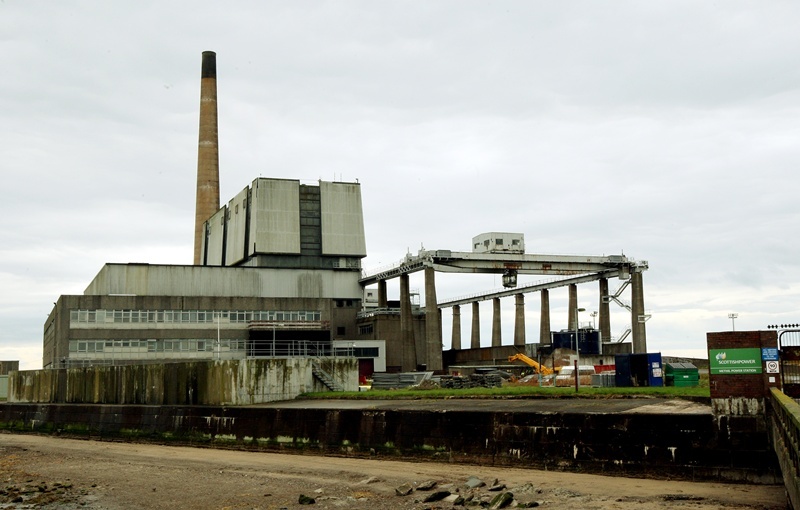 John Stevenson, Courier,28/04/10.Fife.Methil/Leven.Pic shows the power station  now mothballed and in the process of being dismantled.