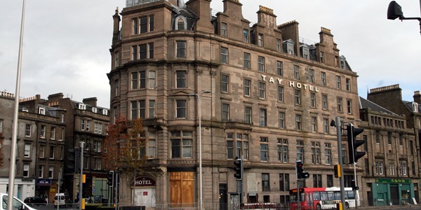 Building exterior of The Tay Hotel, Dock Street, Dundee.