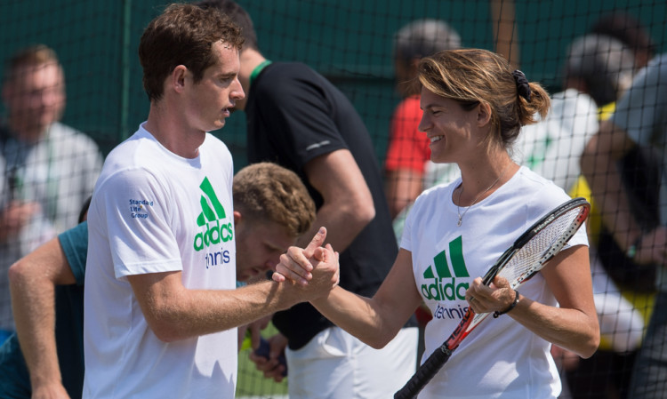 Andy Murray and coach Amelie Mauresmo during the build-up to Wimbledon.