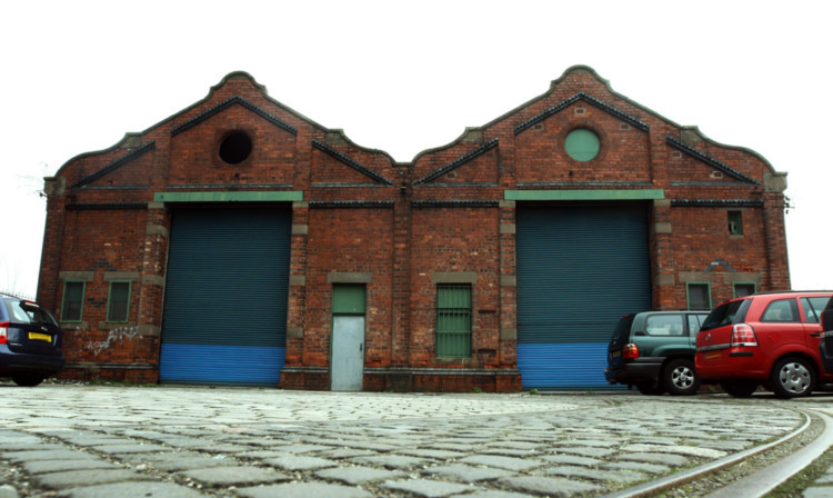 The former Maryfeld Tram Depot in Stobswell.
