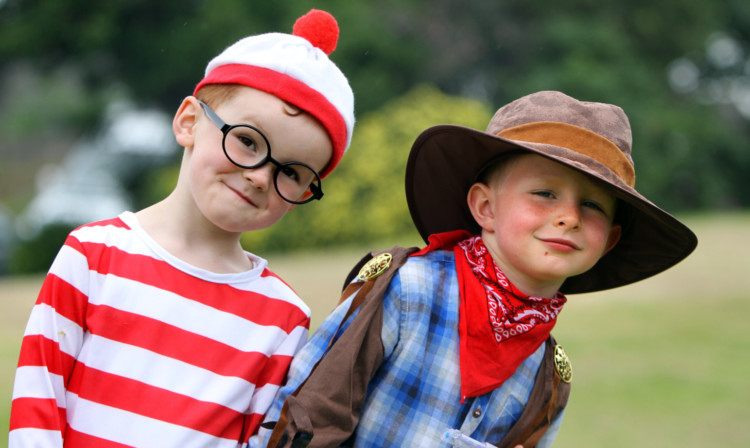 Ross McAlpine (Where's Wally) and Lucas Ogilvie (Woody the cowboy) entered the fancy dress contest.