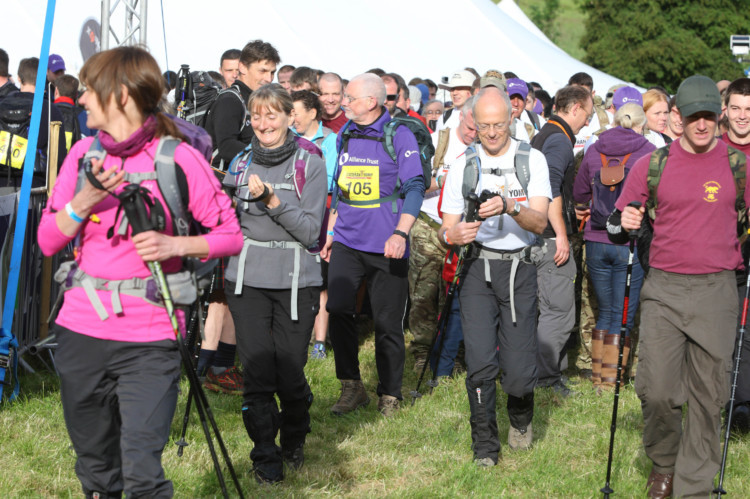 A record number of walkers crossed the finish line of the fourth annual Cateran Yomp on June 28/29. More than 500 fearless fundraisers took on the rugged Perthshire and Angus countryside. Each of the 570 entrants completed one of three routes to raise £380,000 for ABF The Soldiers Charity. See more at www.thecourier.co.uk/1.447930.