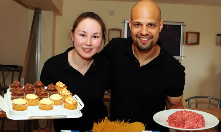 Joe Prystupa and his partner Natasha, who once a month prepare homemade meals for the Dundee Survival Group.