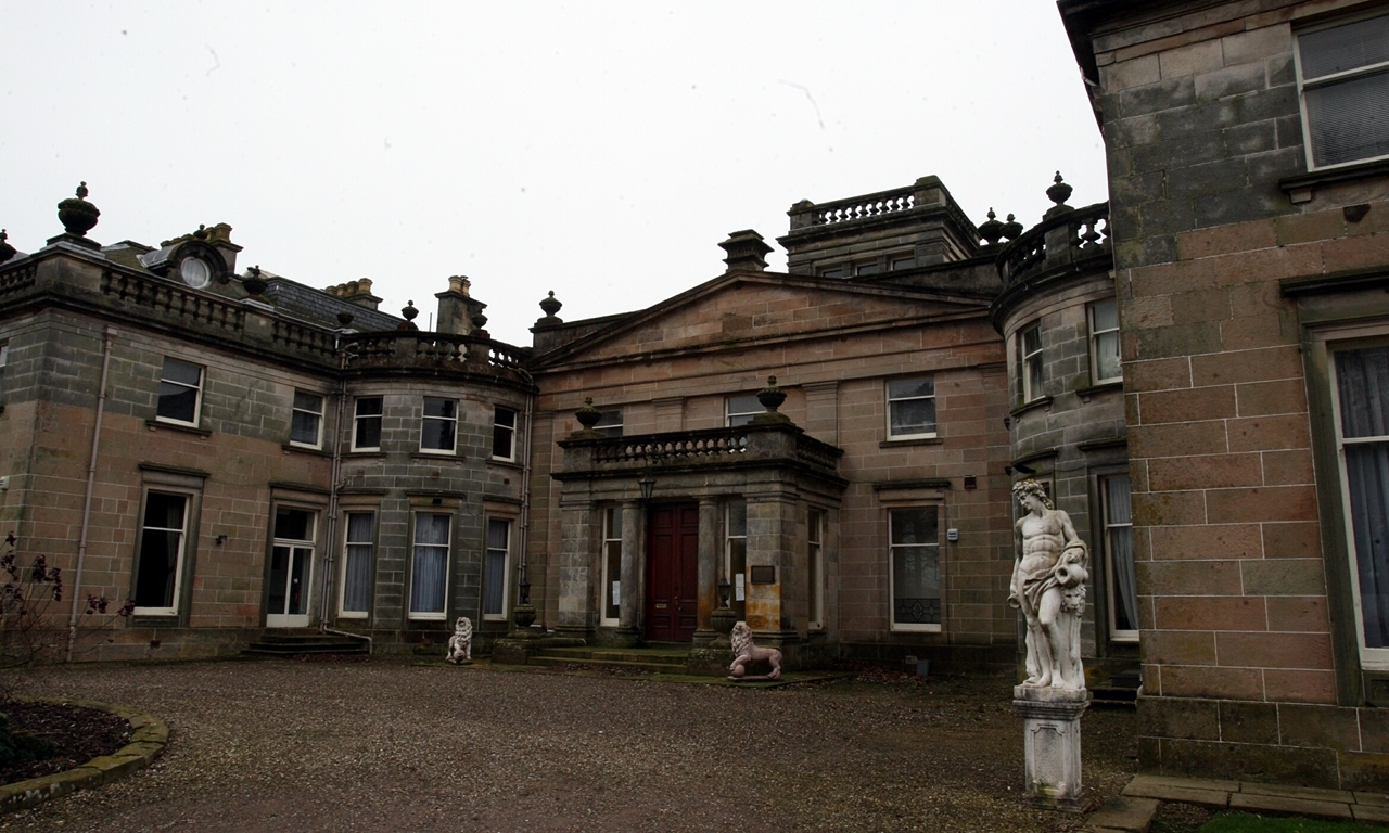 Building exterior of Letham Grange Country Club, near Arbroath.