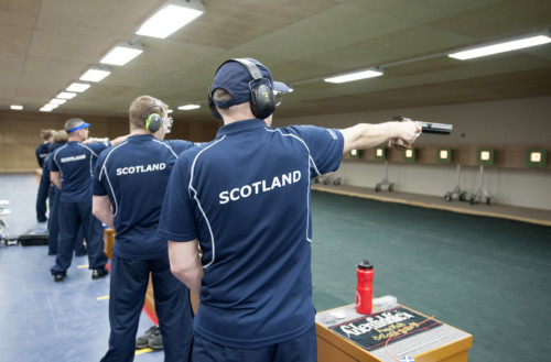 Scotlands Commonwealth Games competitors got their first look at the new shooting range that will be used for Glasgow 2014. The former army base at Barry Buddon has been transformed for five days of shooting from July 25 to 29.