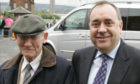 Alex Salmond with his father Robert.