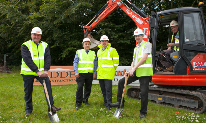 Breaking new ground: Hadden has started work on an extension to its HQ.