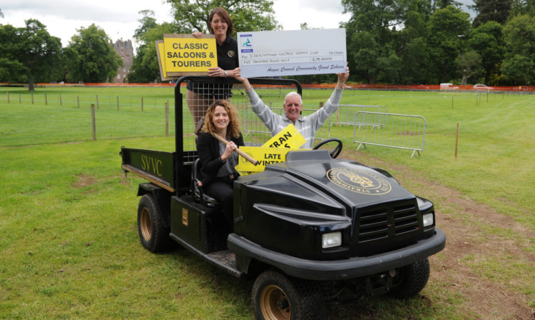 From left: Councillor Mairi Evans, SVVC administrator Lesley Munro and chairman Allan Burt.