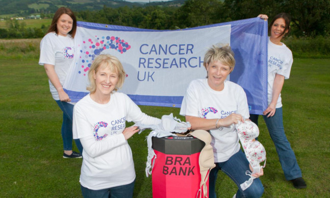 Abbie Taylor, Frances Miller, Lisa McGraw and Nicola Miller launch the fundraising bid.