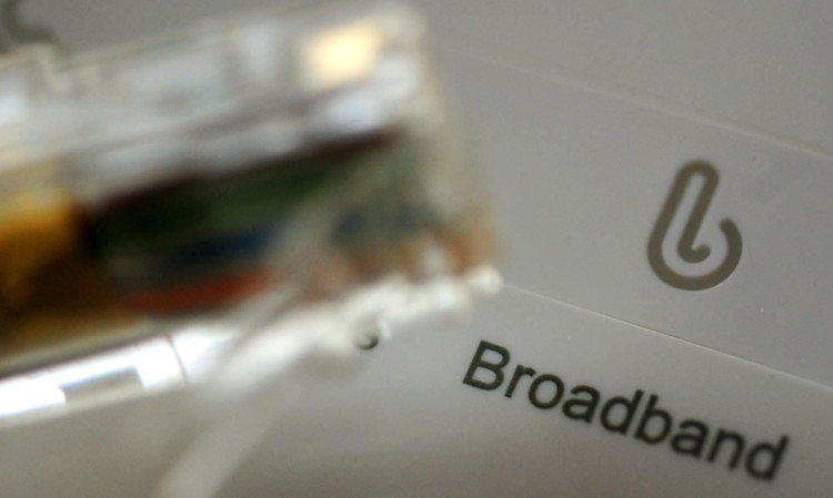 General view of broadband sign on a router. PRESS ASSOCIATION Photo. Picture date: Tuesday November 12, 2013. See PA story TECHNOLOGY SKY. Photo credit should read: Rui Vieira/PA Wire