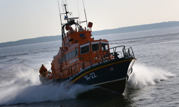 The Broughty Ferry lifeboat was asked to help with the search.