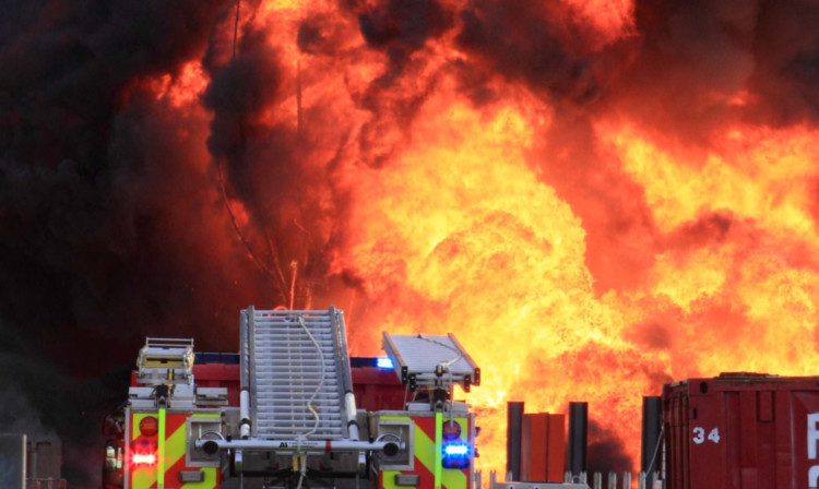 Firefighters battled for hours to extinguish the blaze at a Perth recycling plant.
