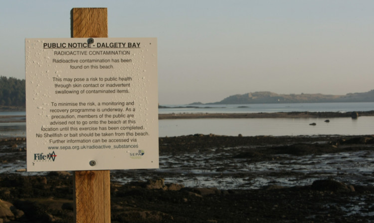 The shore at Dalgety Bay.
