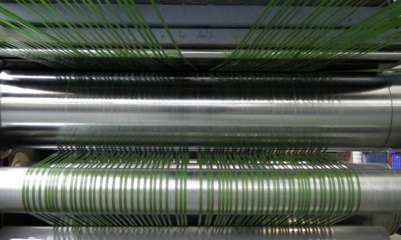 Inside the Bonar Yarns factory in Dundee.