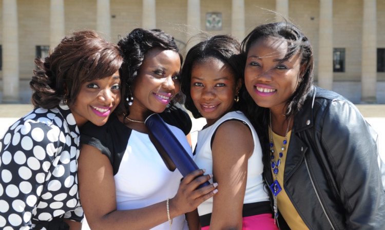 From left; Mabel Eihoda, Chhidimma Njoku, Bennice Ayerice and Nana Atta