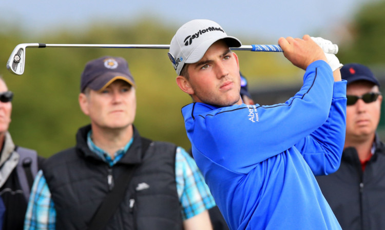 Bradley Neil practising at Hoylake.