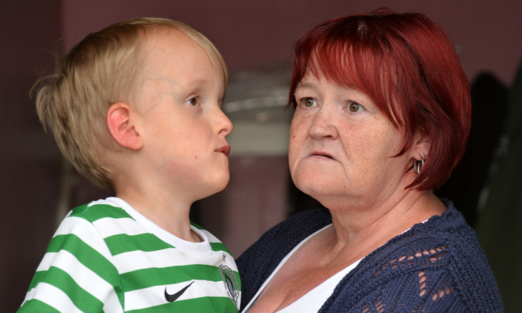 Dylan with gran Brenda McCutcheon.