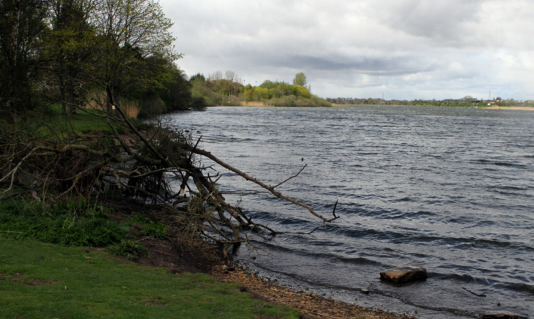 The path round Forfar Loch is a popular walking place.