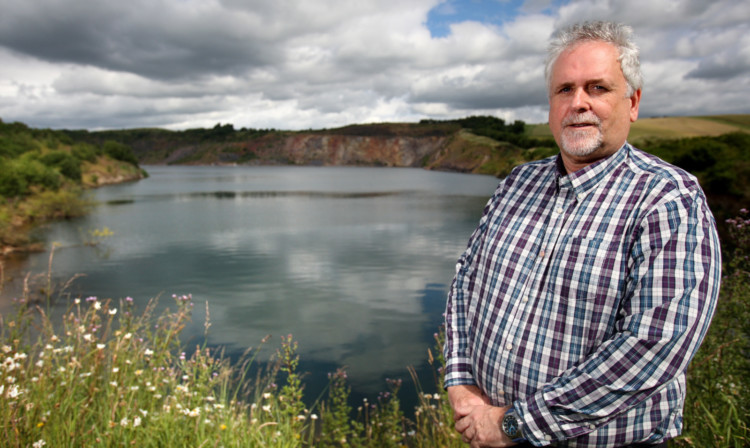 Councillor Bill Brown is concerned about youngsters swimming at Kinglassie quarry.