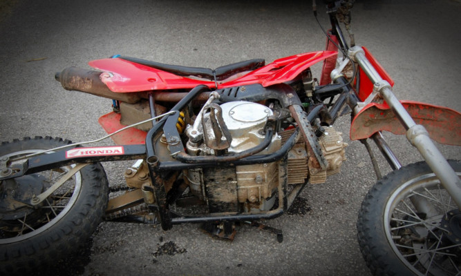 Off-road motorbikes can be a serious danger in urban areas.