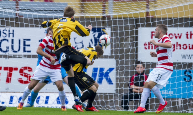 East Fife captain Stevie Campbell fires his side into the lead.