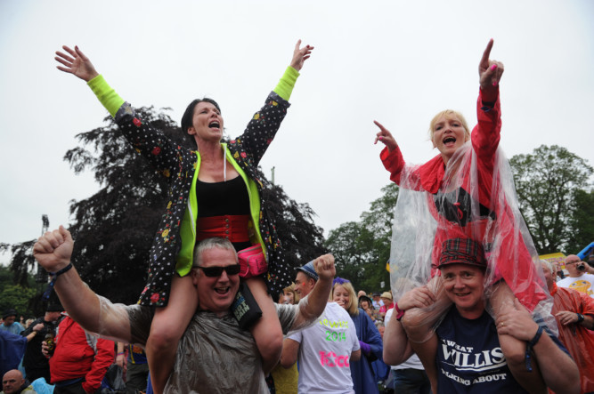 Crowds braved some terrible weather to party on into the night at the Rewind Festival at Scone Palace on Saturday June 19. The acts included Scots favourite Midge Ure and US star Billy Ocean. To buy any of these photos phone 01382 575002 or email nfleming@dcthomson.co.uk.