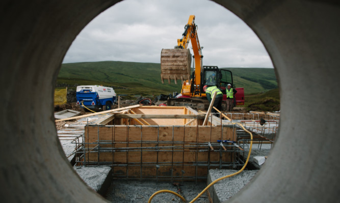A Green Highland Renewables hydro site under construction