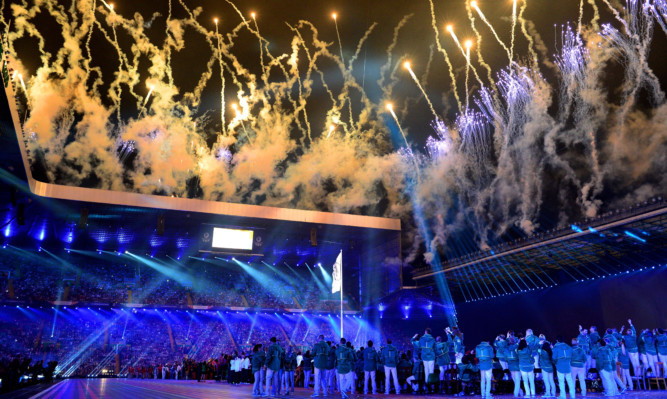 Thousands in the stadium and countless millions around the world watched the opening ceremony in Celtic Park.