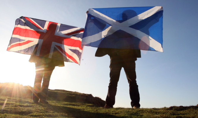 Flying the flags: the issue of independence was given an airing at an NFUS debate.