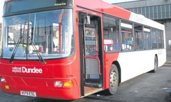 Driving ahead: Dundee bus operator National Express said it had made important progress in the first half.