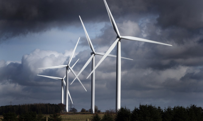 Little Raith Wind Farm near Cowdenbeath.