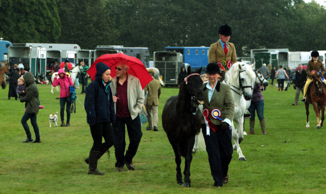 The crowds at the Perth Show didn't enjoy the best weather to begin with.