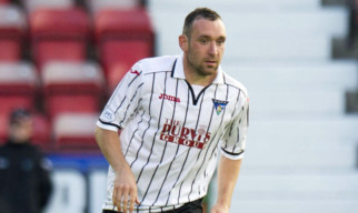 Michael Moffat in action for Dunfermline.