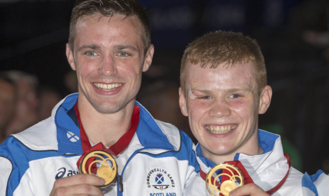 Scotland's gold medal boxers Josh Taylor and Charlie Flynn.