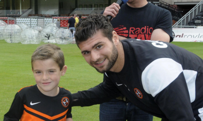 Nadir Ciftci with six-year-old Owen Lunan.