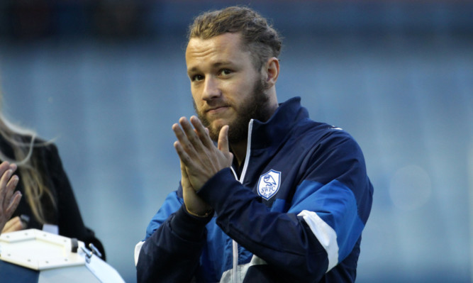 Stevie May is introduced to the Sheffield Wednesday fans at half time during the Capital One Cup match at Hillsborough.