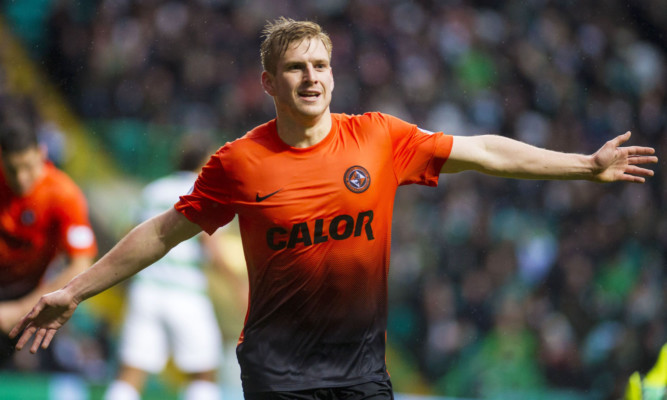 Stuart Armstrong looked to have set United on the road to a rare win at Parkhead in November 2013.