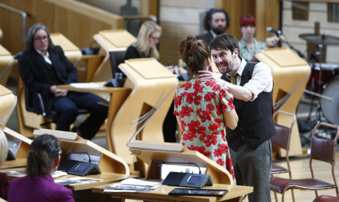 Tricia Marwick was among the Holyrood audience for In Time o Strife.