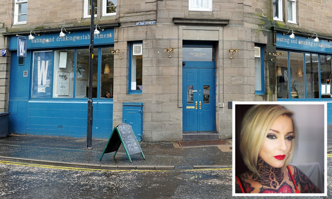 Carol Paterson, inset, was refused entry to the West House bar because of her visible neck tattoos.