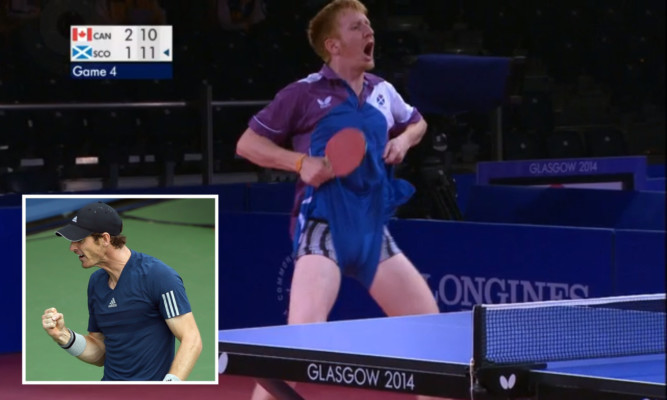 Gavin Rumgays celebration could be seen at the US Open, friend Andy Murray (inset) has hinted.