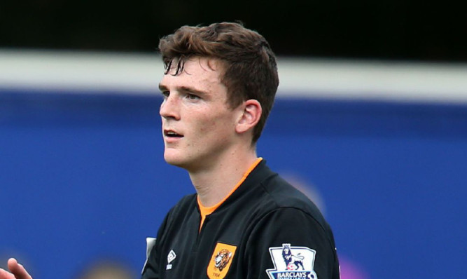 Andrew Robertson during Saturday's victory over QPR.