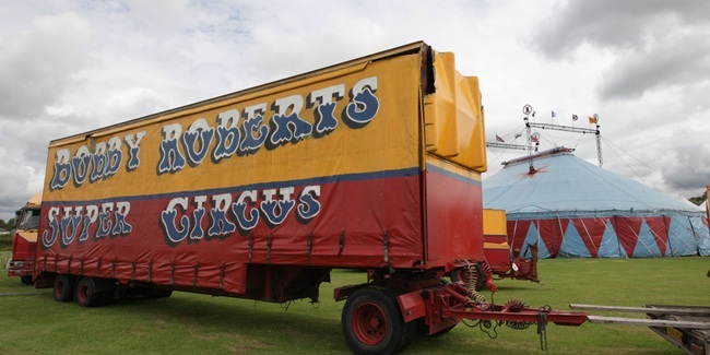 Bobby Roberts Circus, Kilmarnock.   Animal Rights activists have criticised the circus for its use of exotic animals.